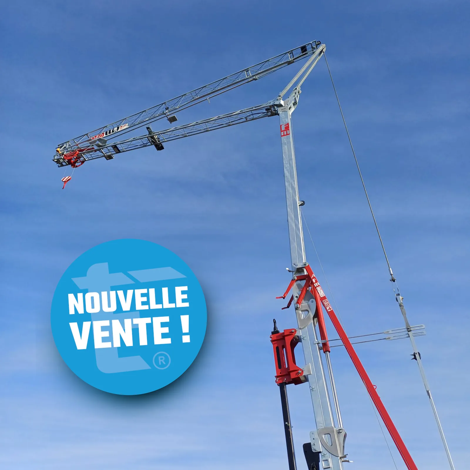 Présentation de la grue 524 RBI-FA sur stand