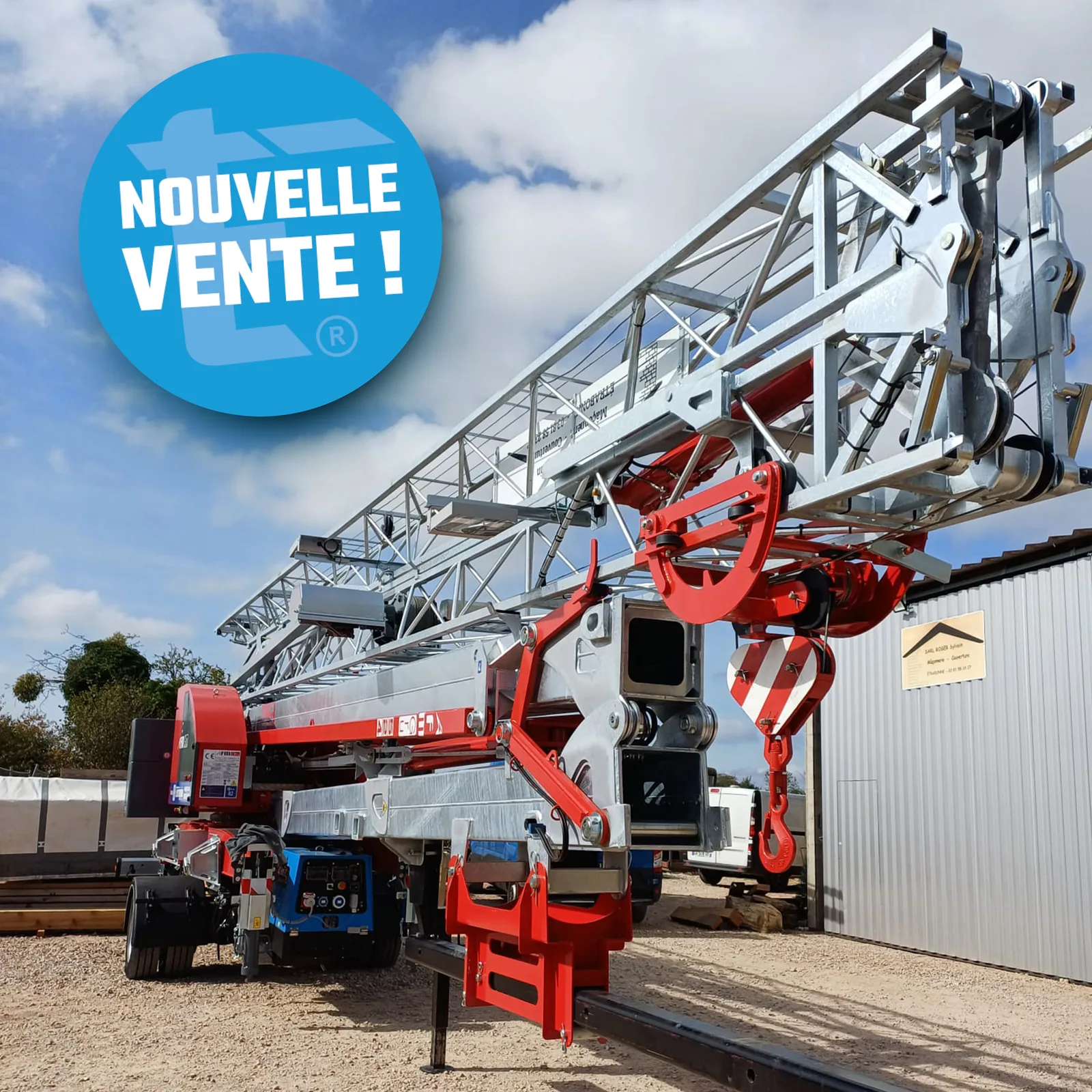 Présentation de la grue 524 RBI-FA sur stand